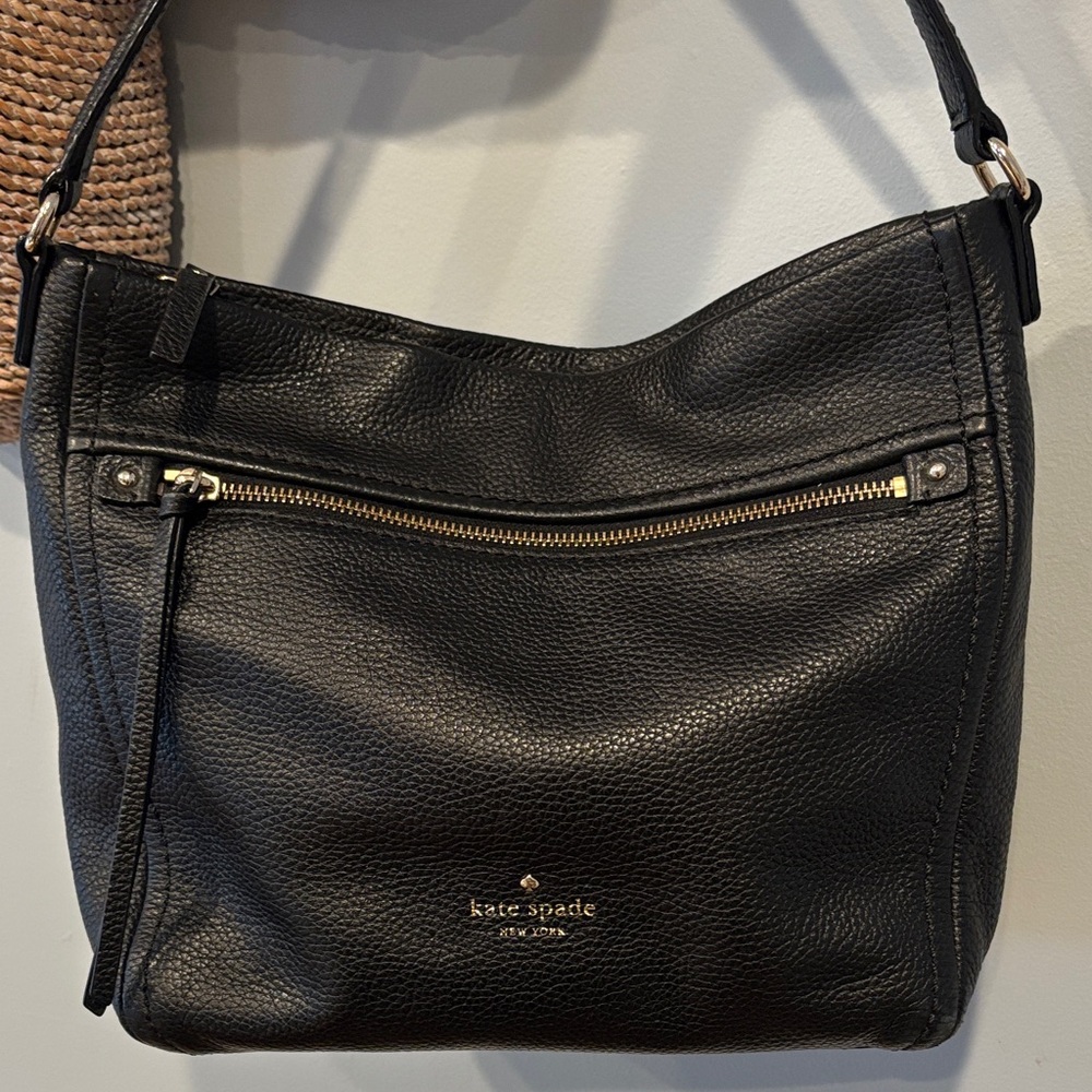 Kate Spade Black Pebbled Leather Shoulder Bag - Picture 3 of 9